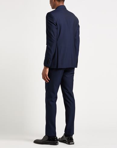 Man Suit Midnight blue Size 40 Wool, Elastane