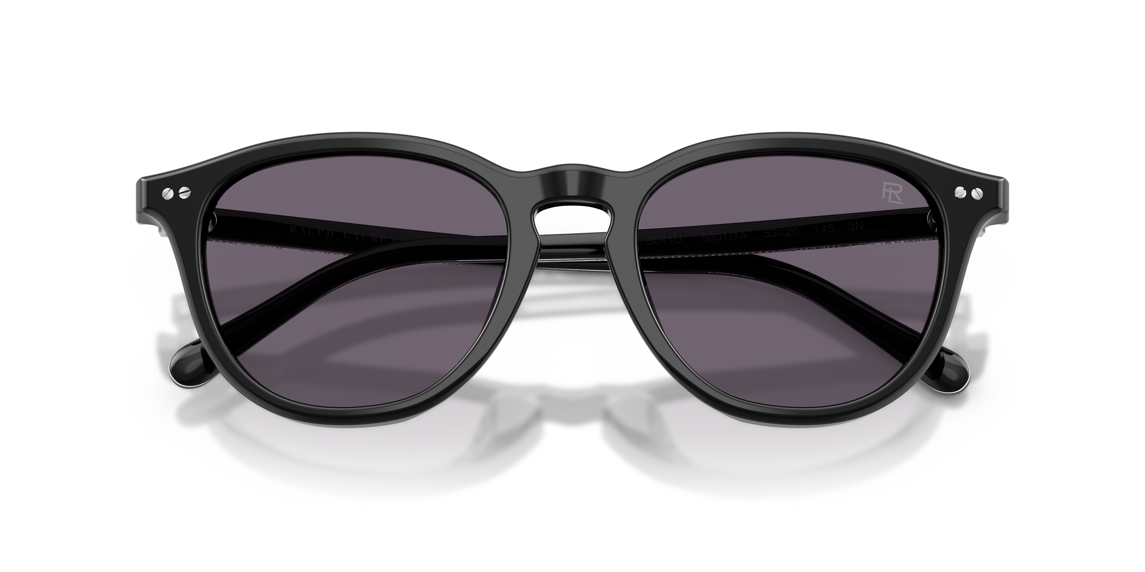 Ralph Lauren Uomo Ralph Lauren RL8241U 50011A Occhiali da sole Acetato Nero Viola Pantos Normale
