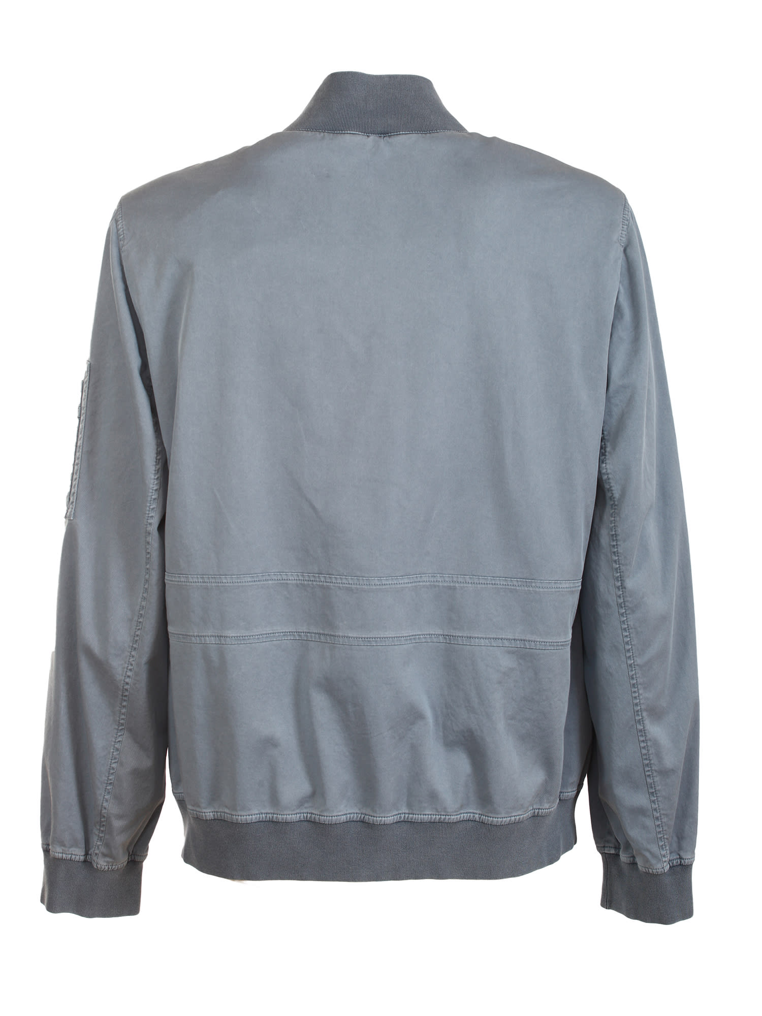 Zip-pocket bomber jacket