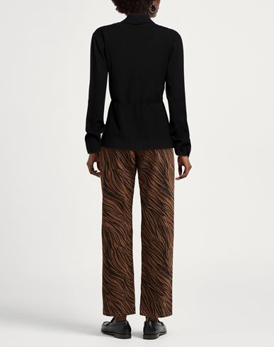 Woman Turtleneck Black Size L Viscose, Polyester
