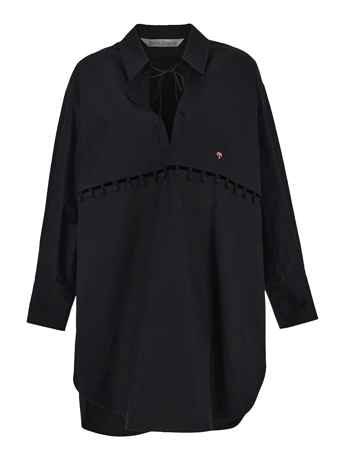 Black shirt dress