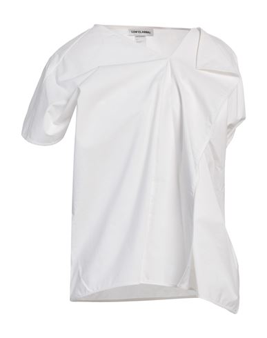 Low Classic Woman Top Ivory Size S Cotton