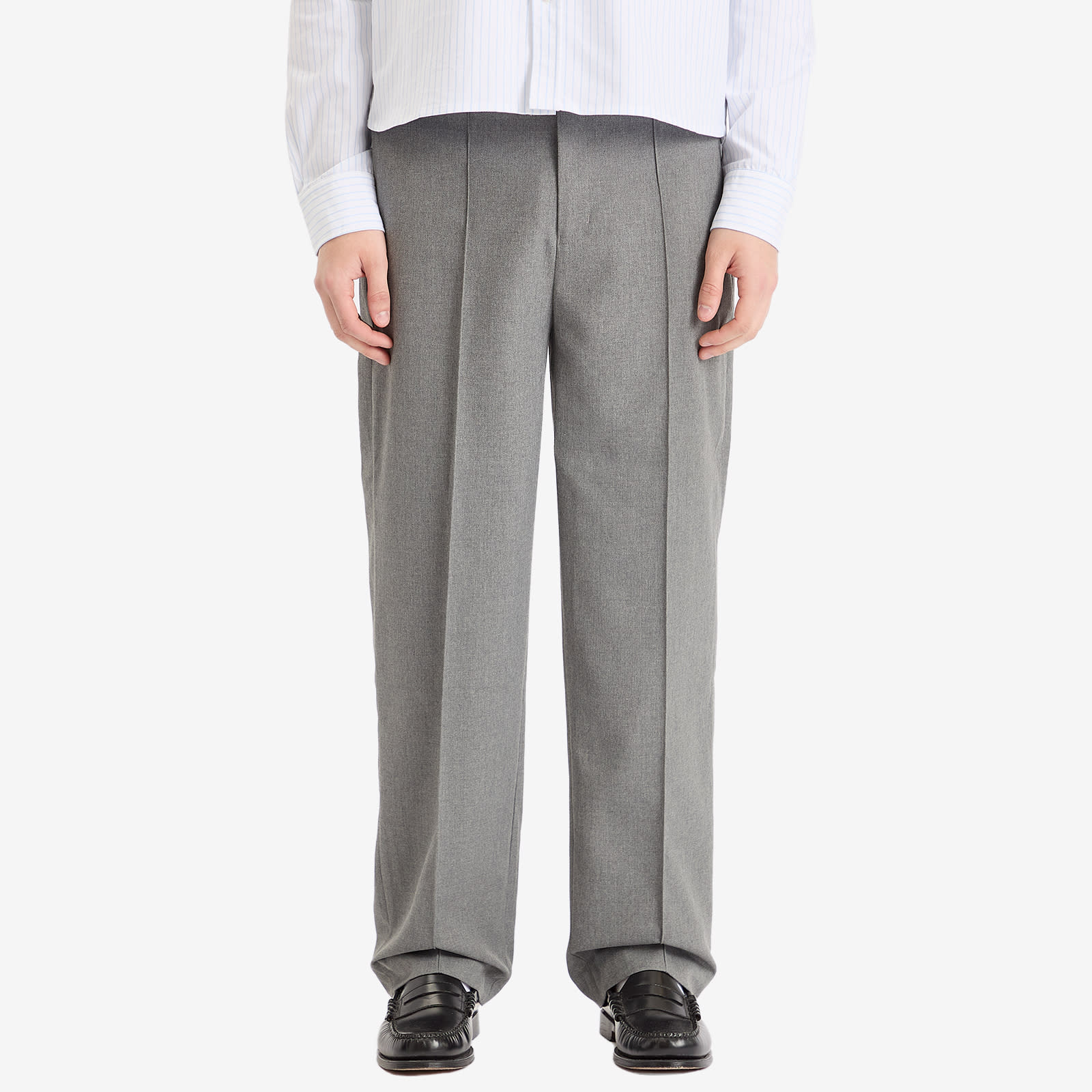 Men's Everyday Pleated Trouser Light Grey