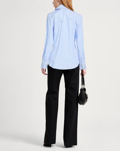 Woman Shirt Sky blue Size 2 Cotton