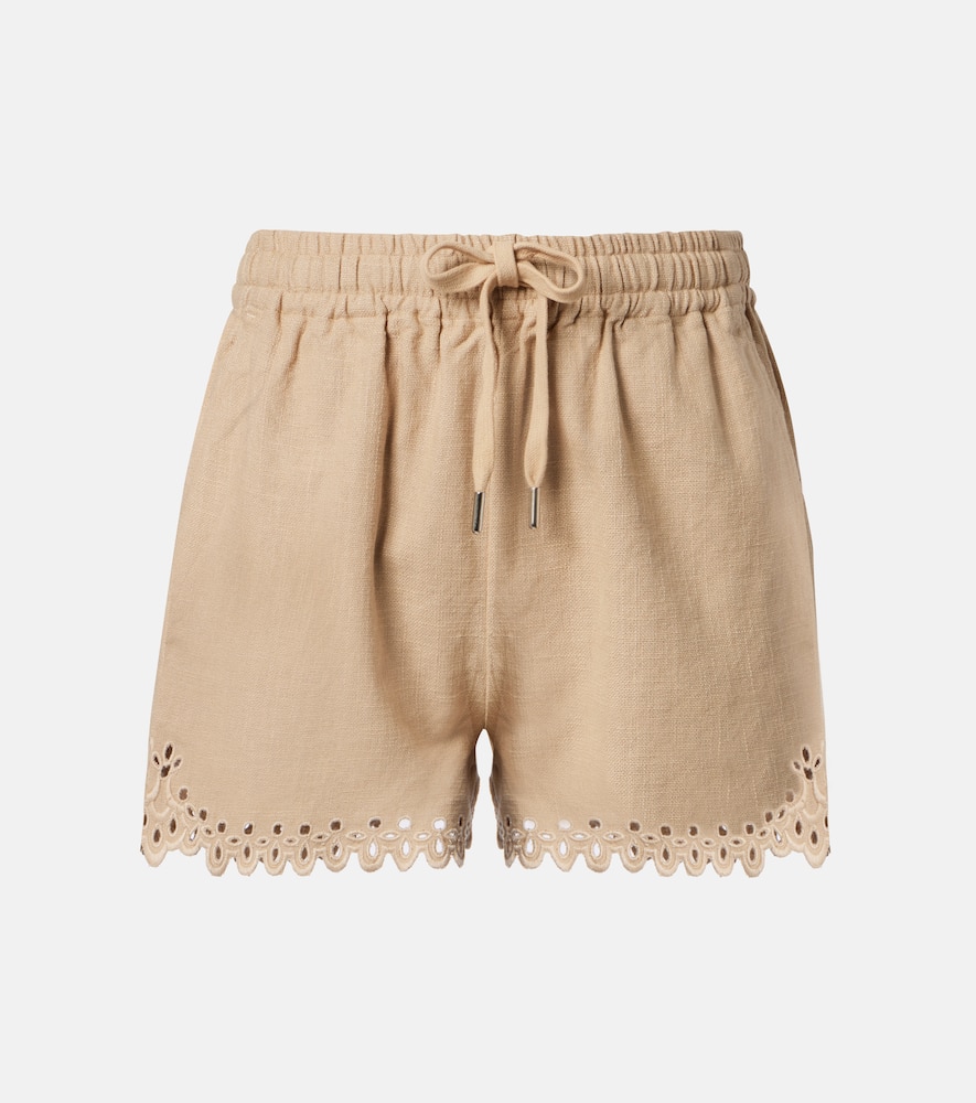 Balyme embroidered cotton shorts
