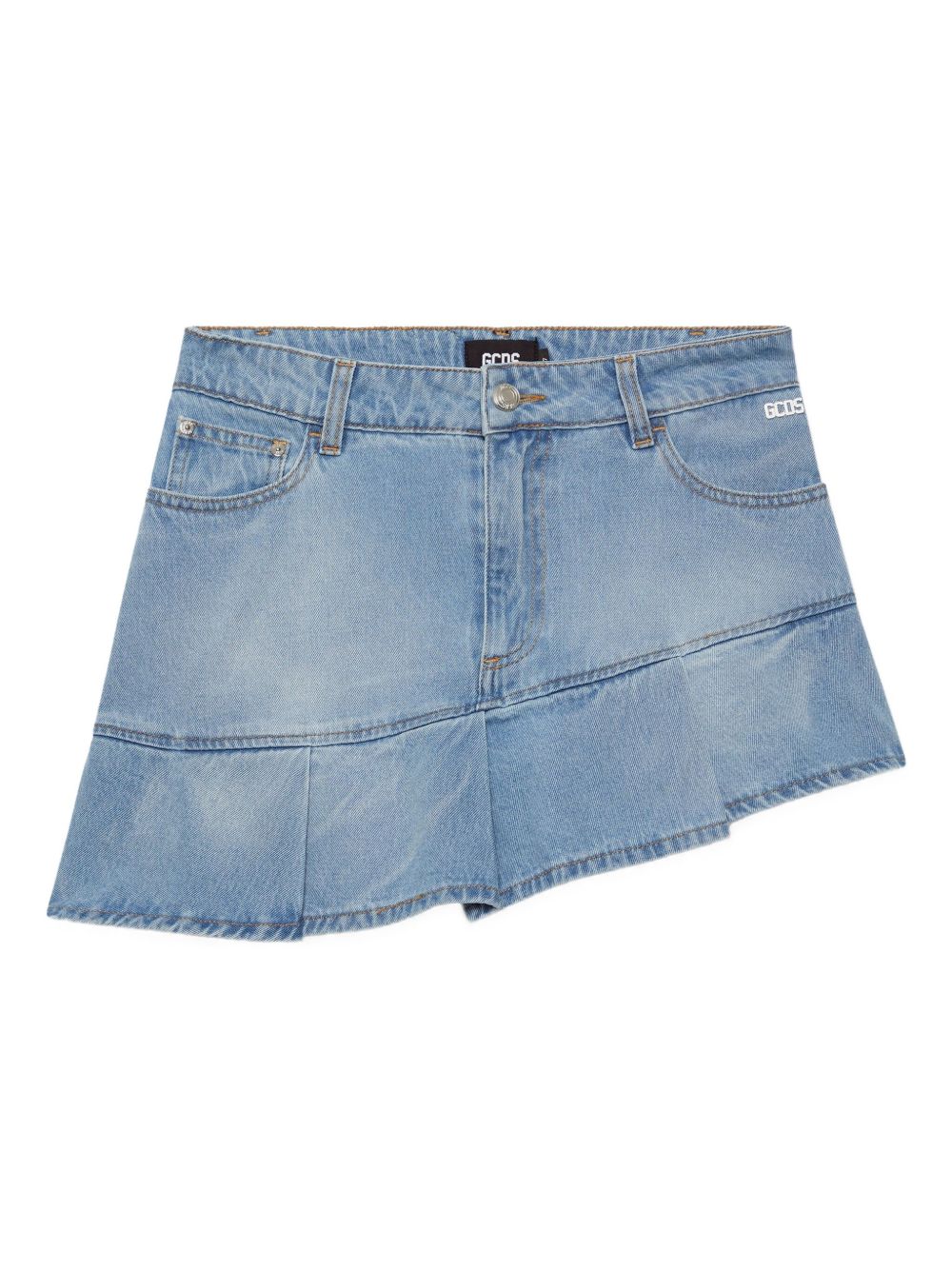 GCDS pleated miniskirt - Blue