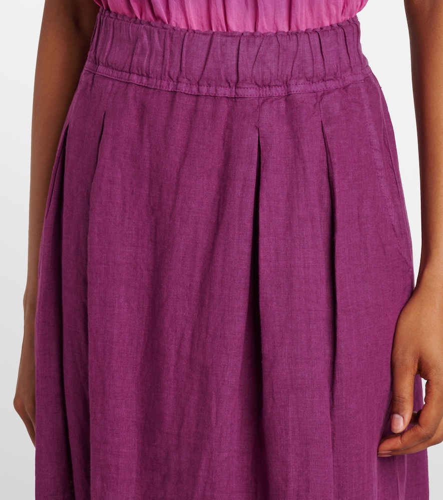 Linda linen maxi skirt