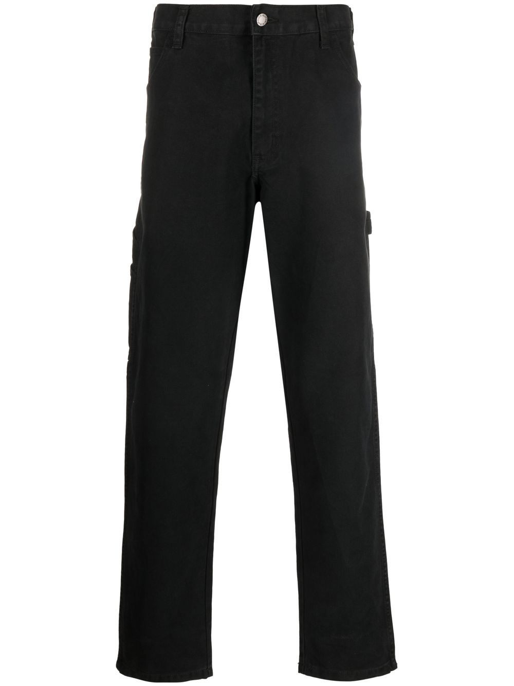 Logo-patch trousers - Black