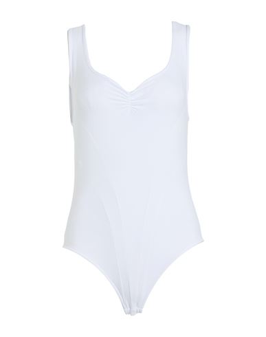 Woman Bodysuit White Size S Polyamide, Elastane