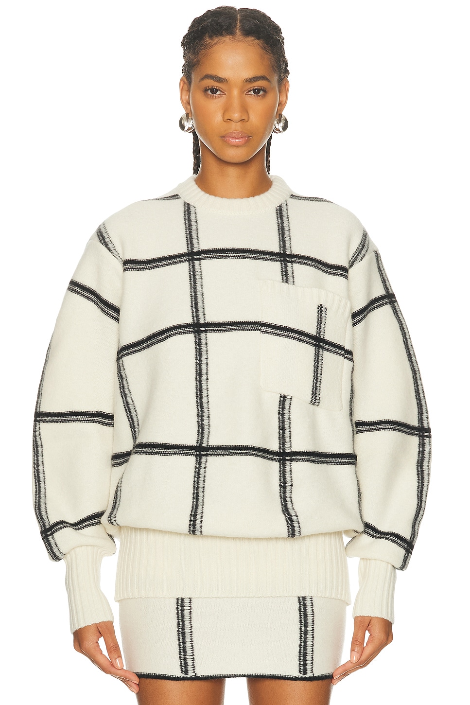 Missoni Wool Crewneck Sweater in White Base - Cream. 40 also