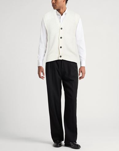 Man Cardigan Off white Size 38 Cotton