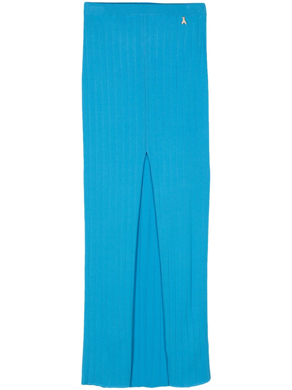 Ribbed maxi skirt - Blue