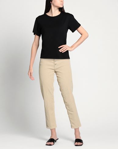 Woman Pants Sand Size 28 Cotton, Lyocell, Elastane