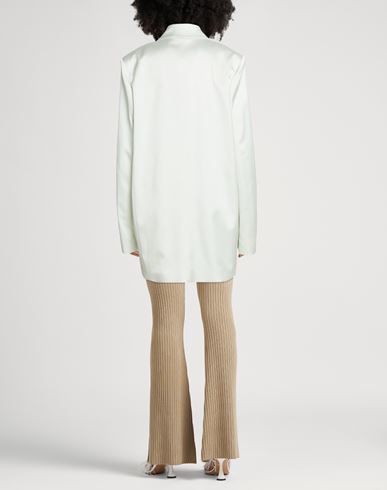 Woman Blazer Ivory Size 4 Viscose, Virgin Wool, Elastane