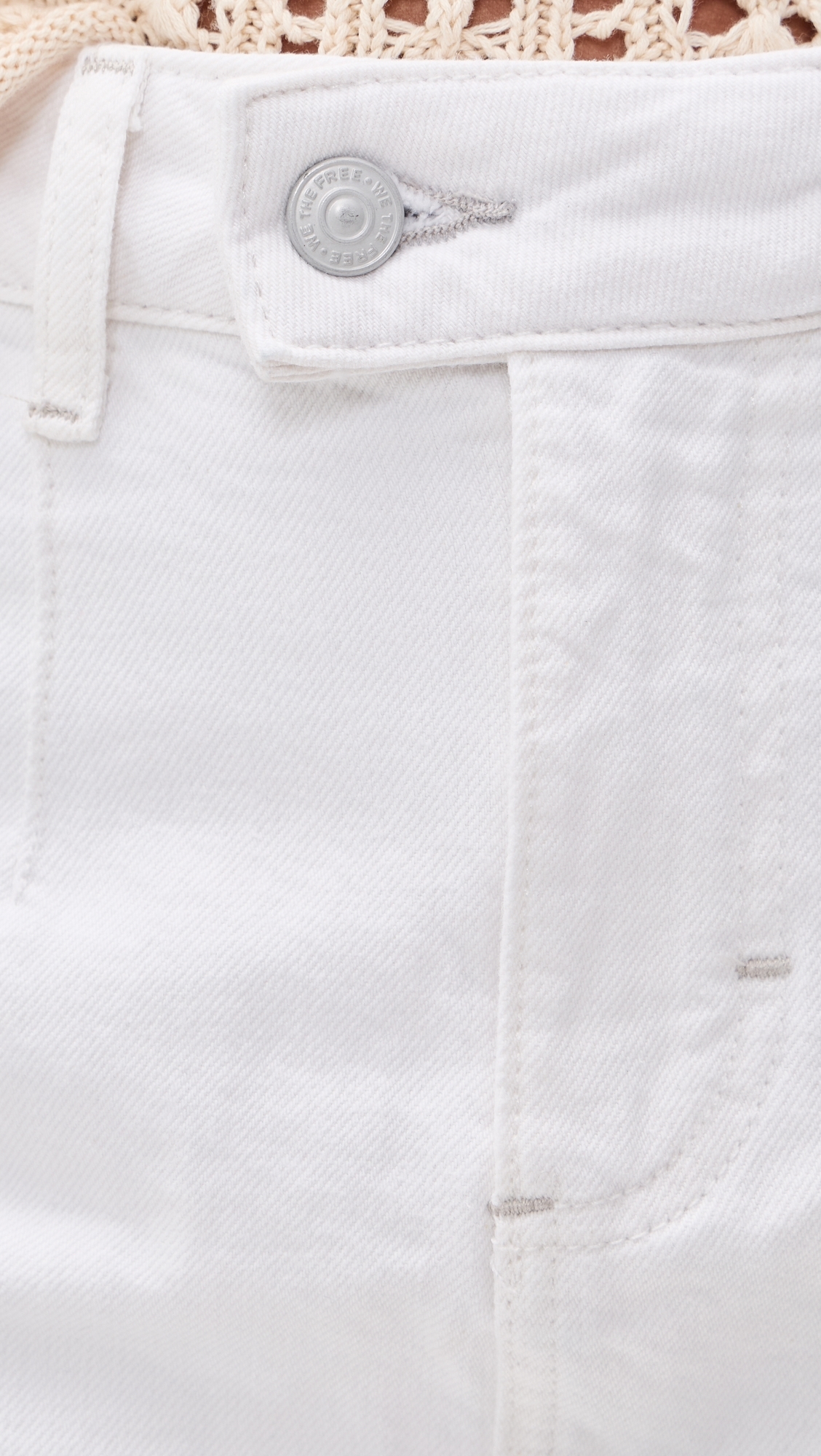 Galivanting Denim Mini Skort Optic White