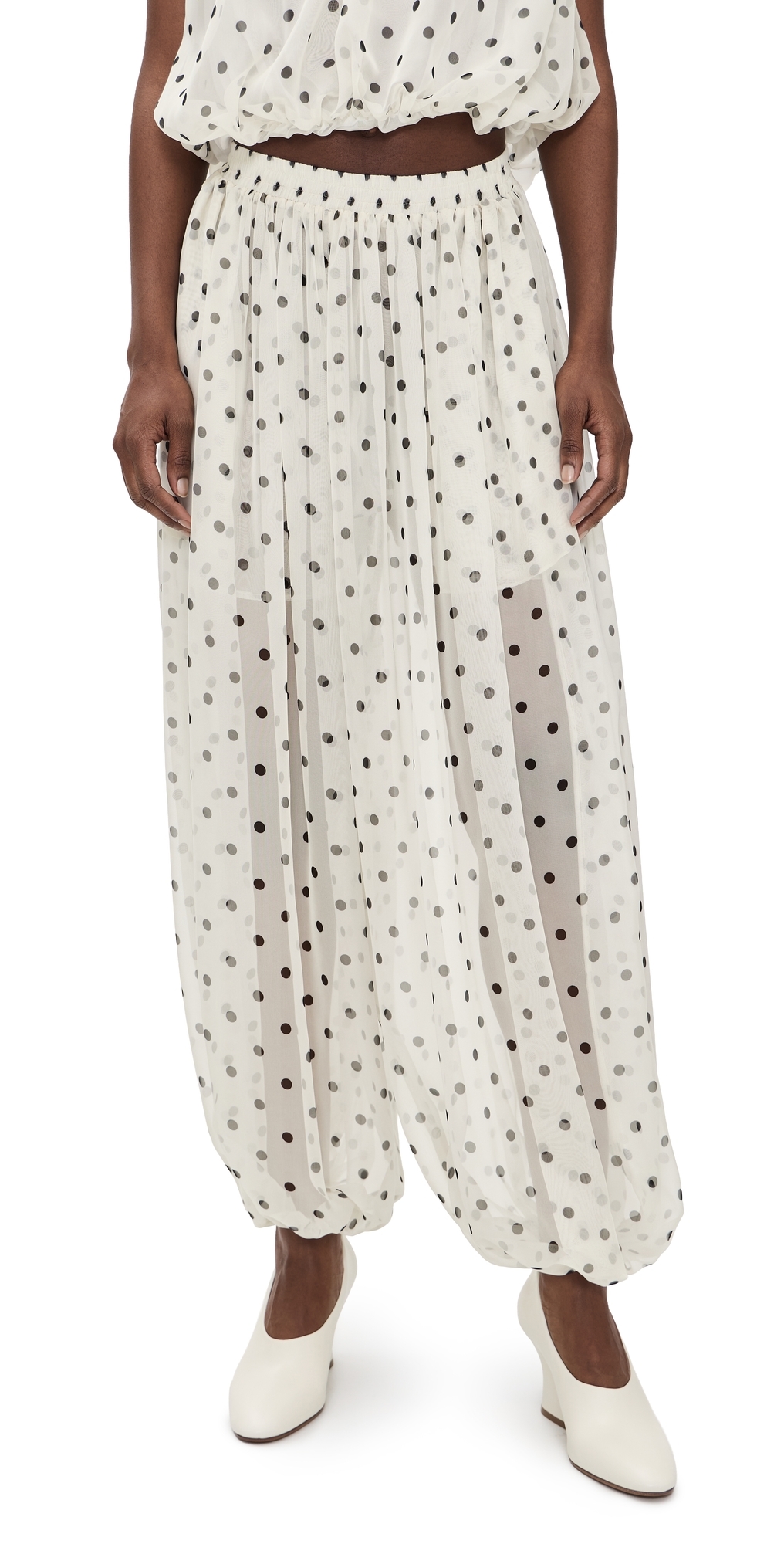 Polka Dot Pants Black