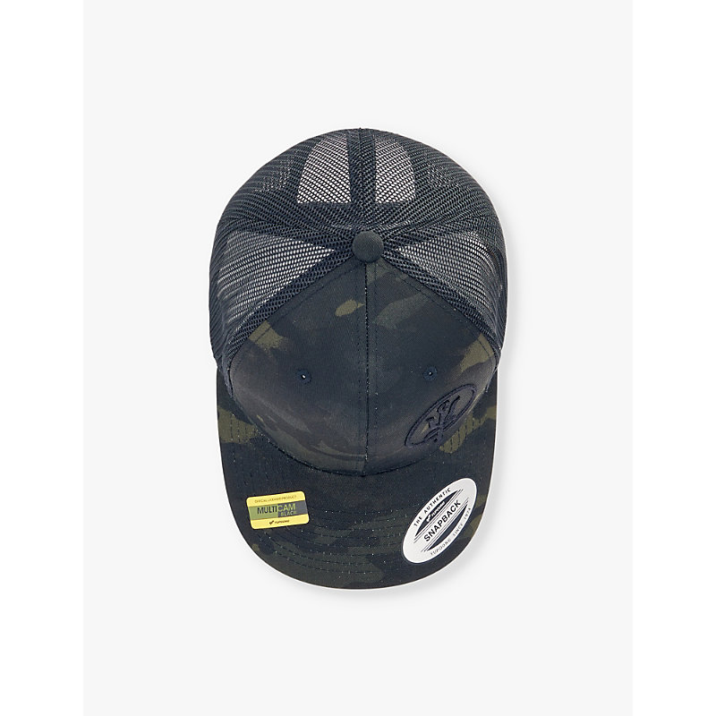 Mens Blackcam Camo-pattern Cotton Cap 
