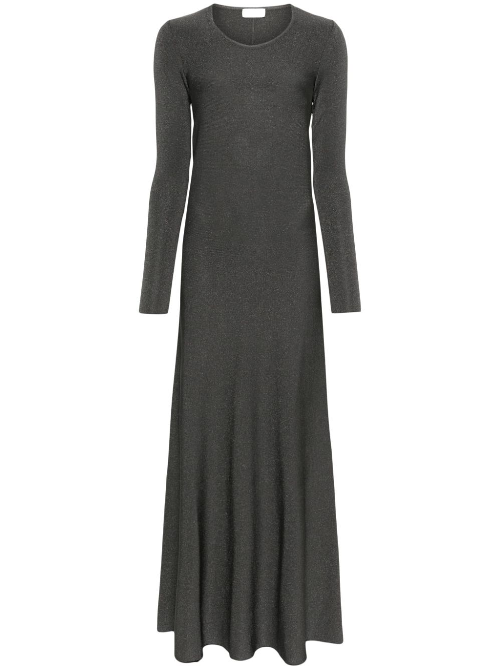 Lurex flared dress - Grey