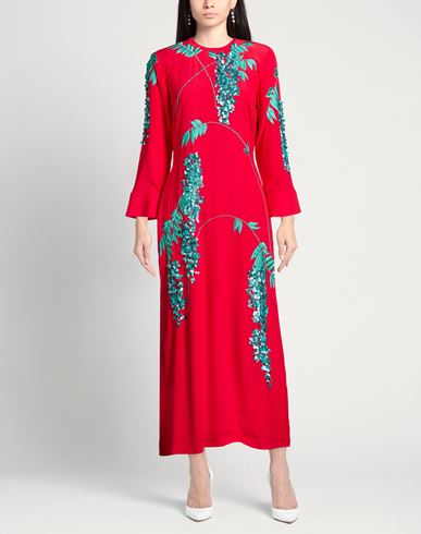 Woman Maxi dress Tomato red Size 12 Silk