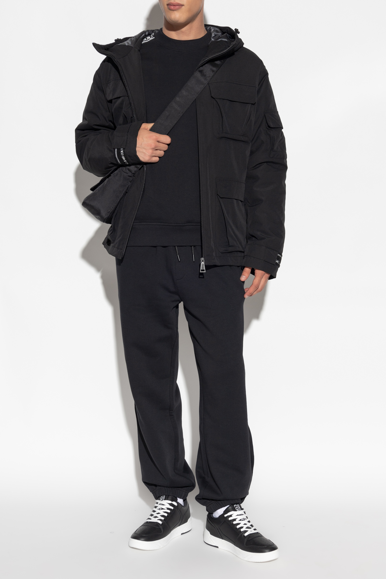 Insulated Jacket With Hood, Men's, Black