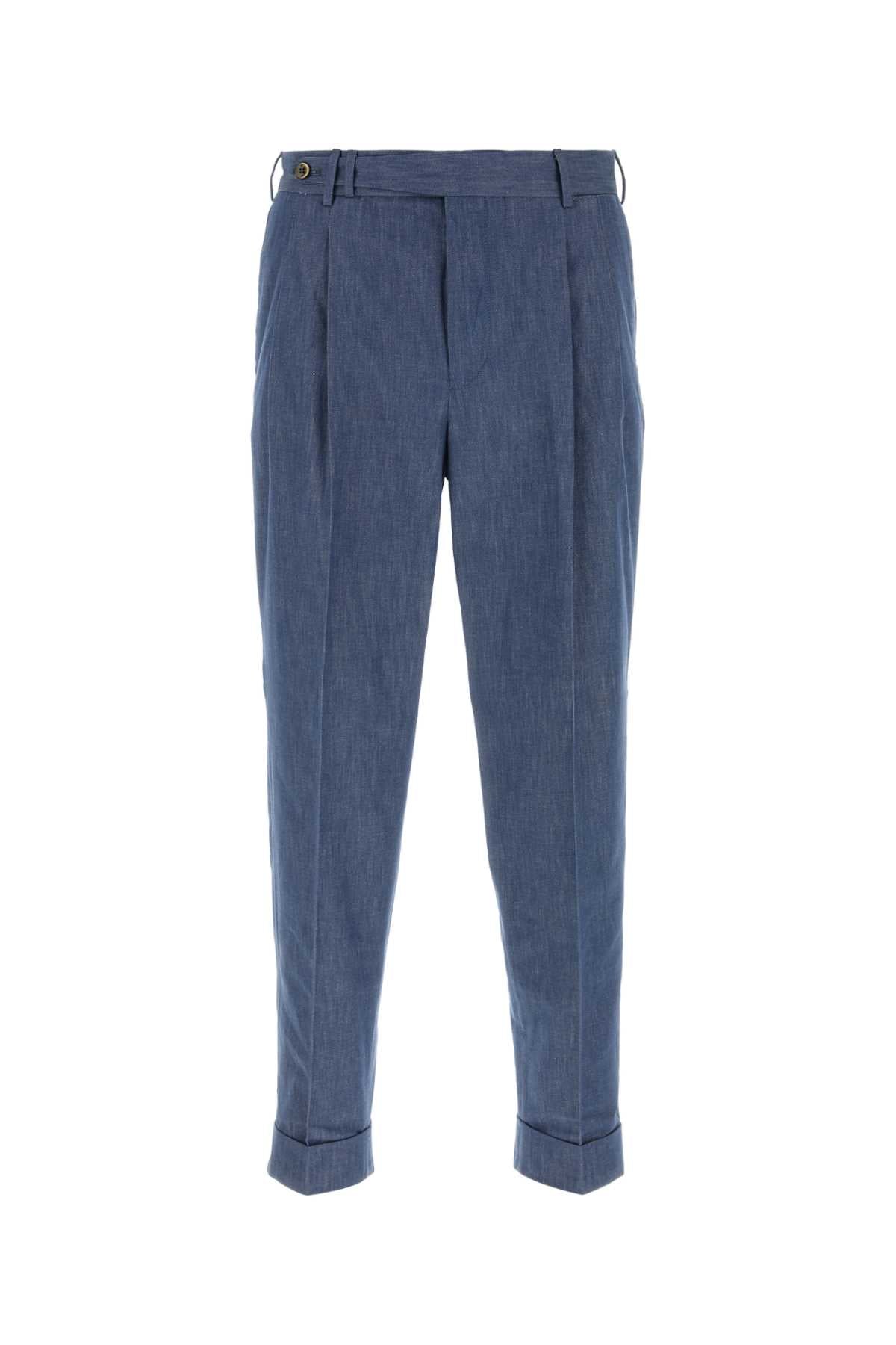 Cotton Trousers — Blue