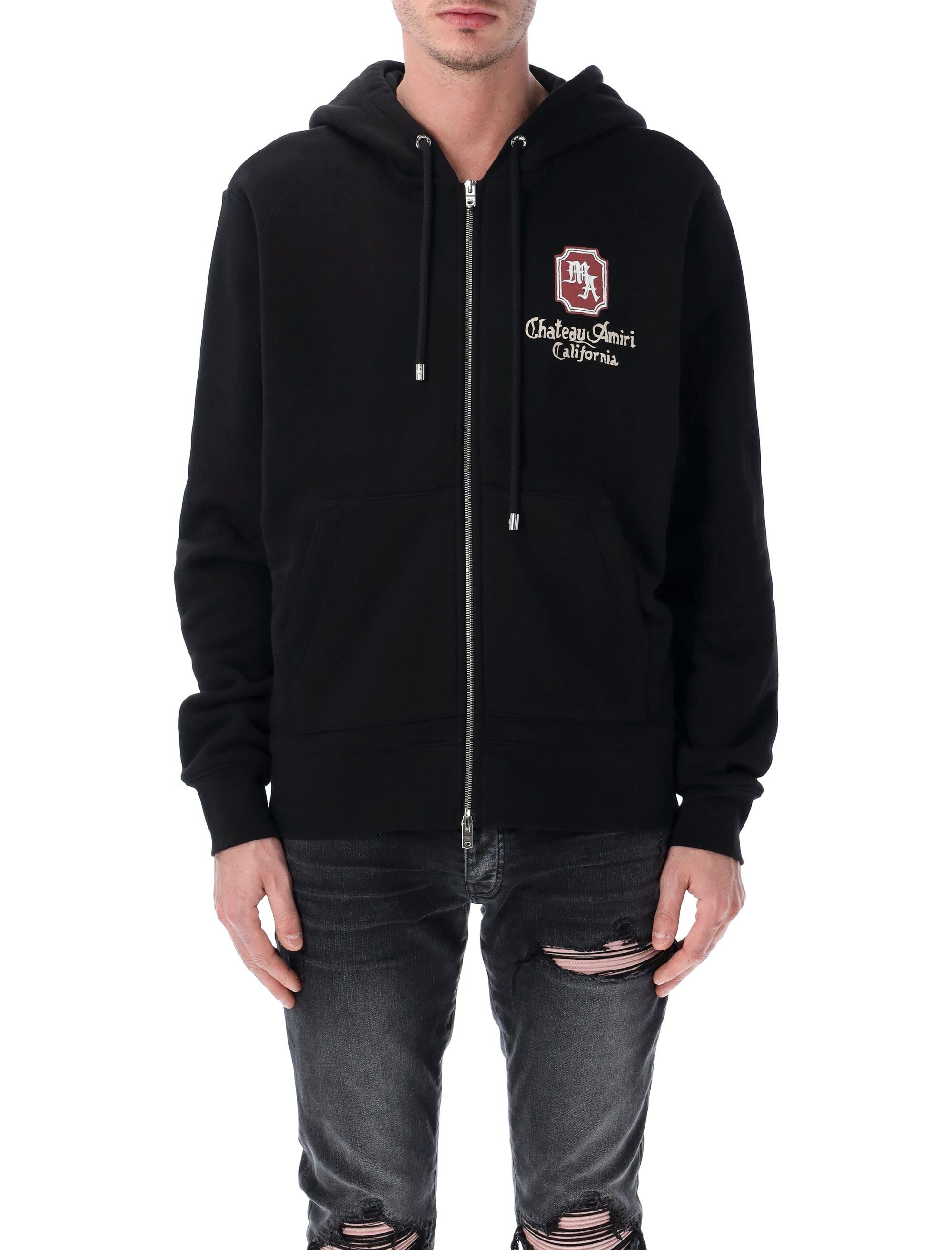 Relaxed Fit Double-Zip Hoodie - Large