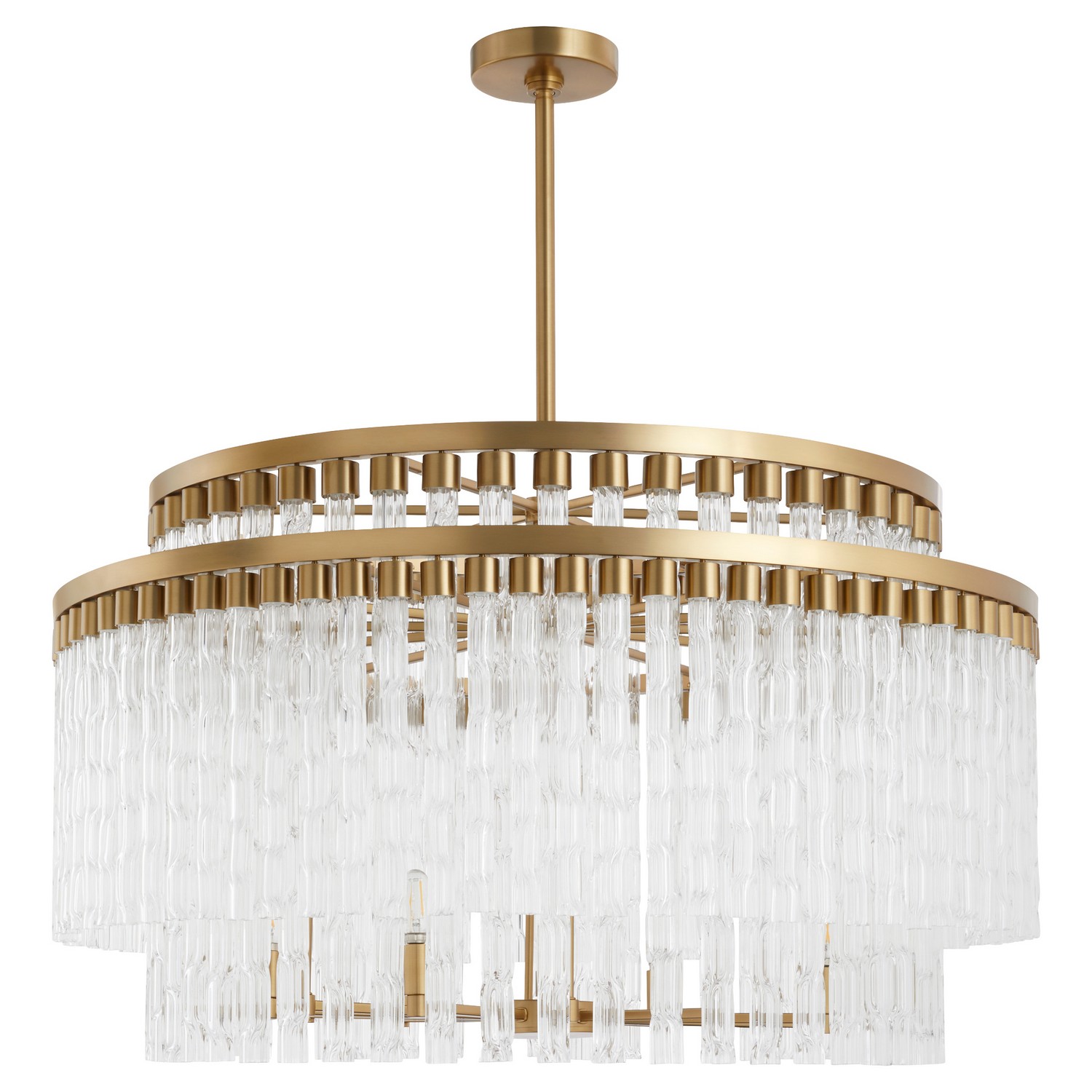 Aged Brass Chandelier from the Nobel Collection