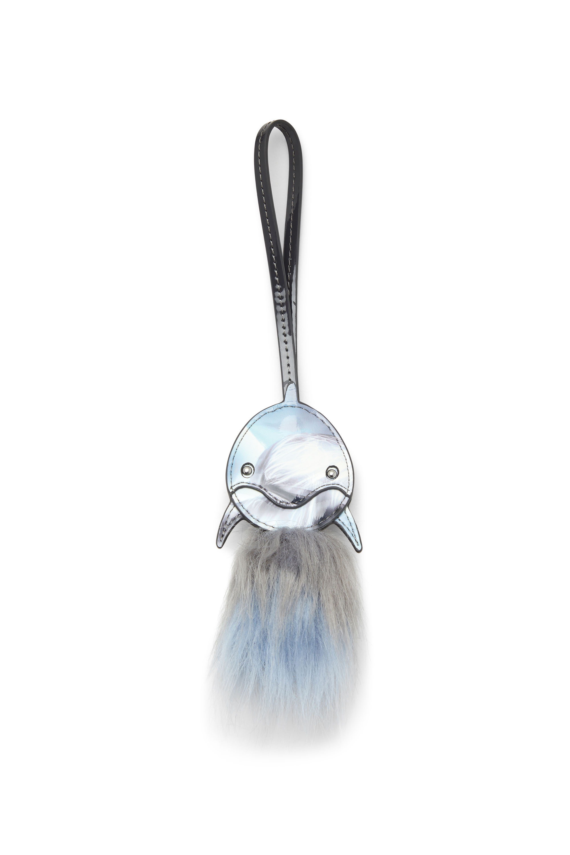 Dolphin bag charm with fluffy tail - Charms and Keyrings - Woman - Blue