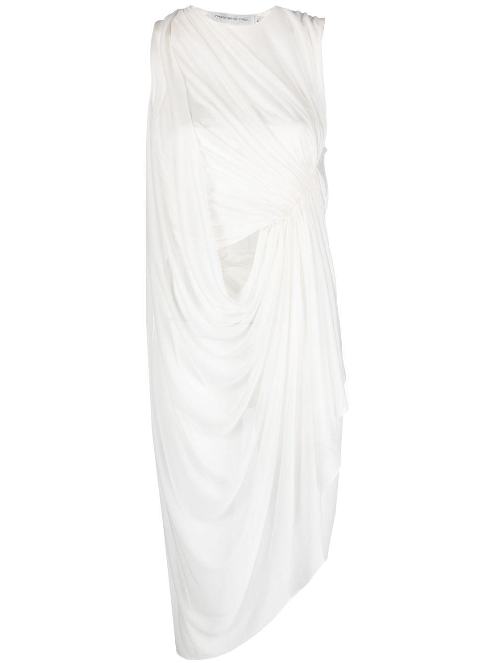Disender Drape Weave blouse - White