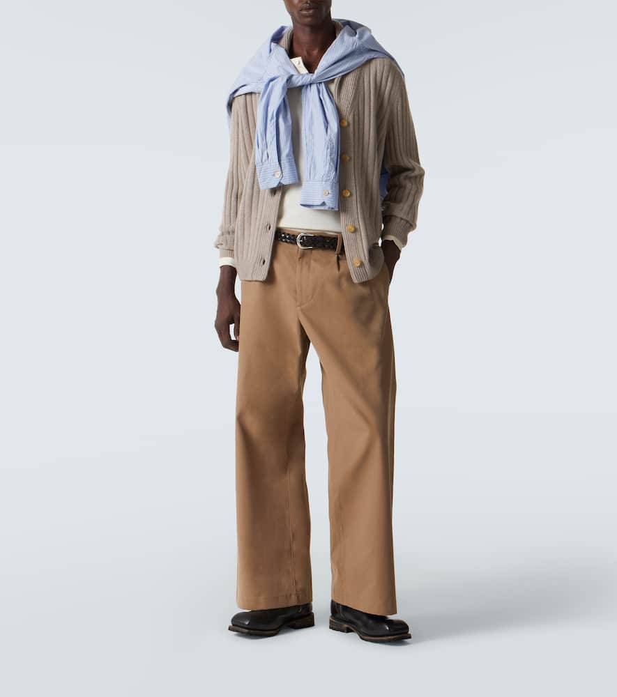 Mr Denver ribbed-knit cashmere cardigan