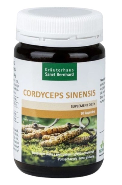 Krauterhaus Sanct Bernhard - Cordyceps Mushroom Extract - Cordyceps Sinensis - 90 cap
