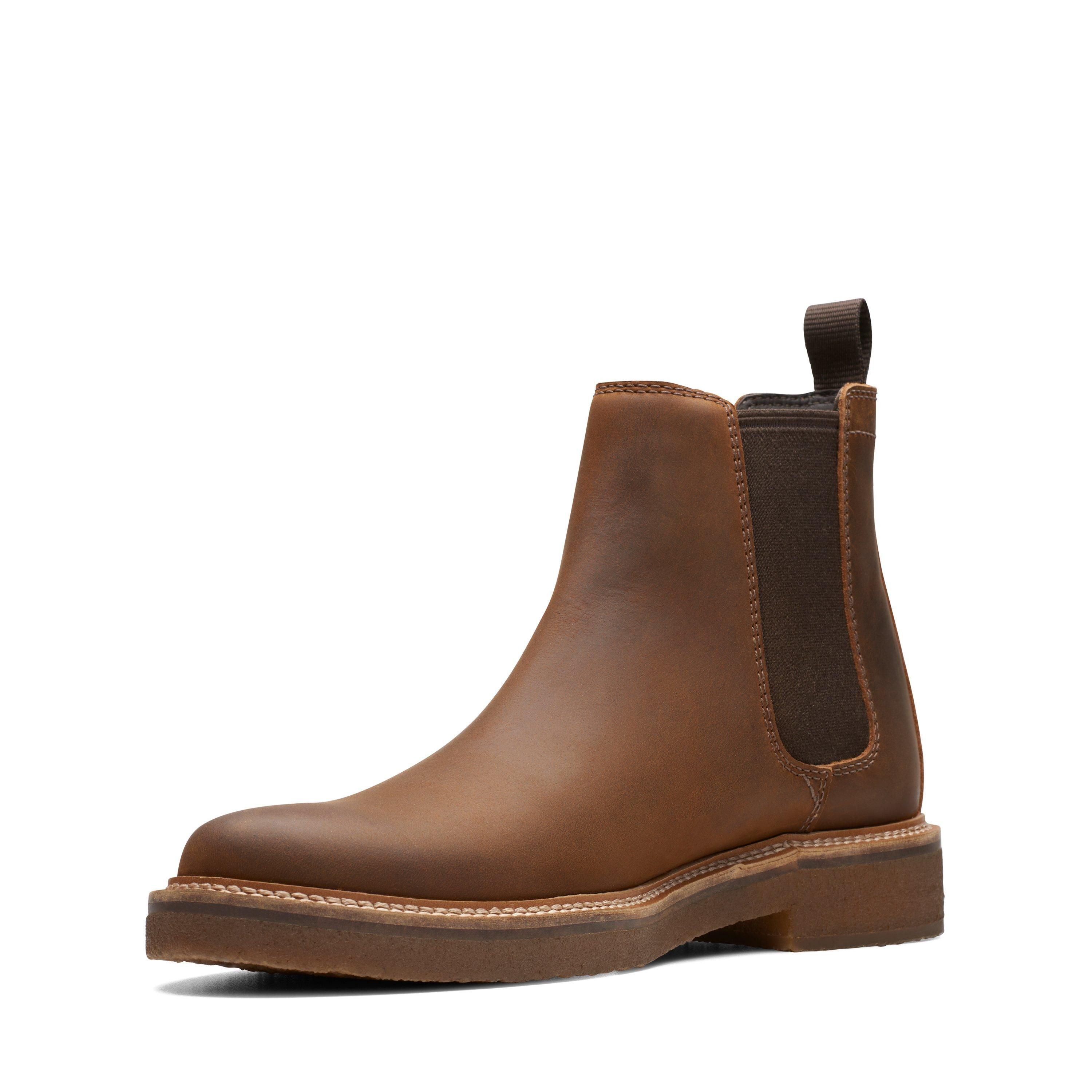 Clarks Clarkdale Easy Chelsea Boot Beeswax Leather Chelsea Boots In Brown