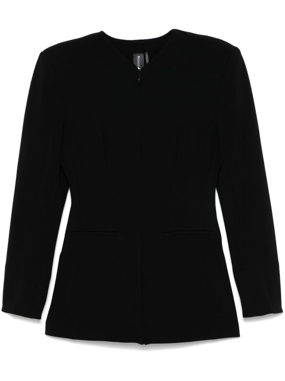 Long-sleeve zip-up jacket - Black