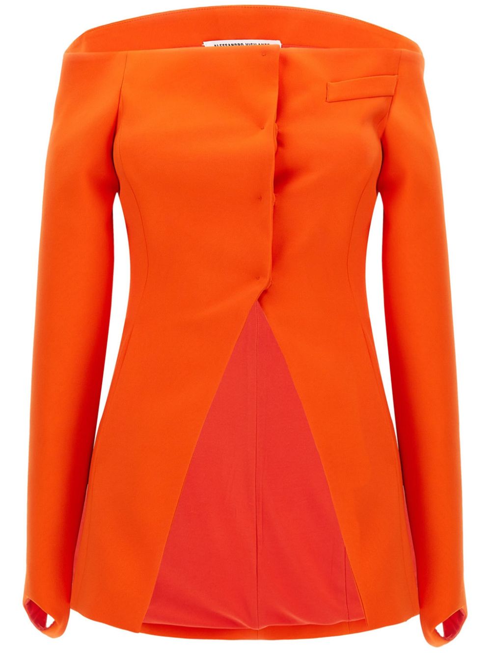 Blazer con Spalle Scoperte - Orange