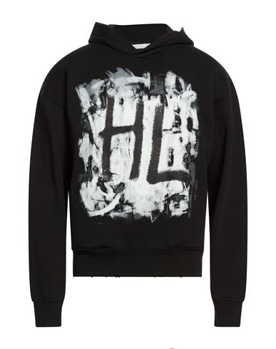 Man Sweatshirt Black Size S Cotton