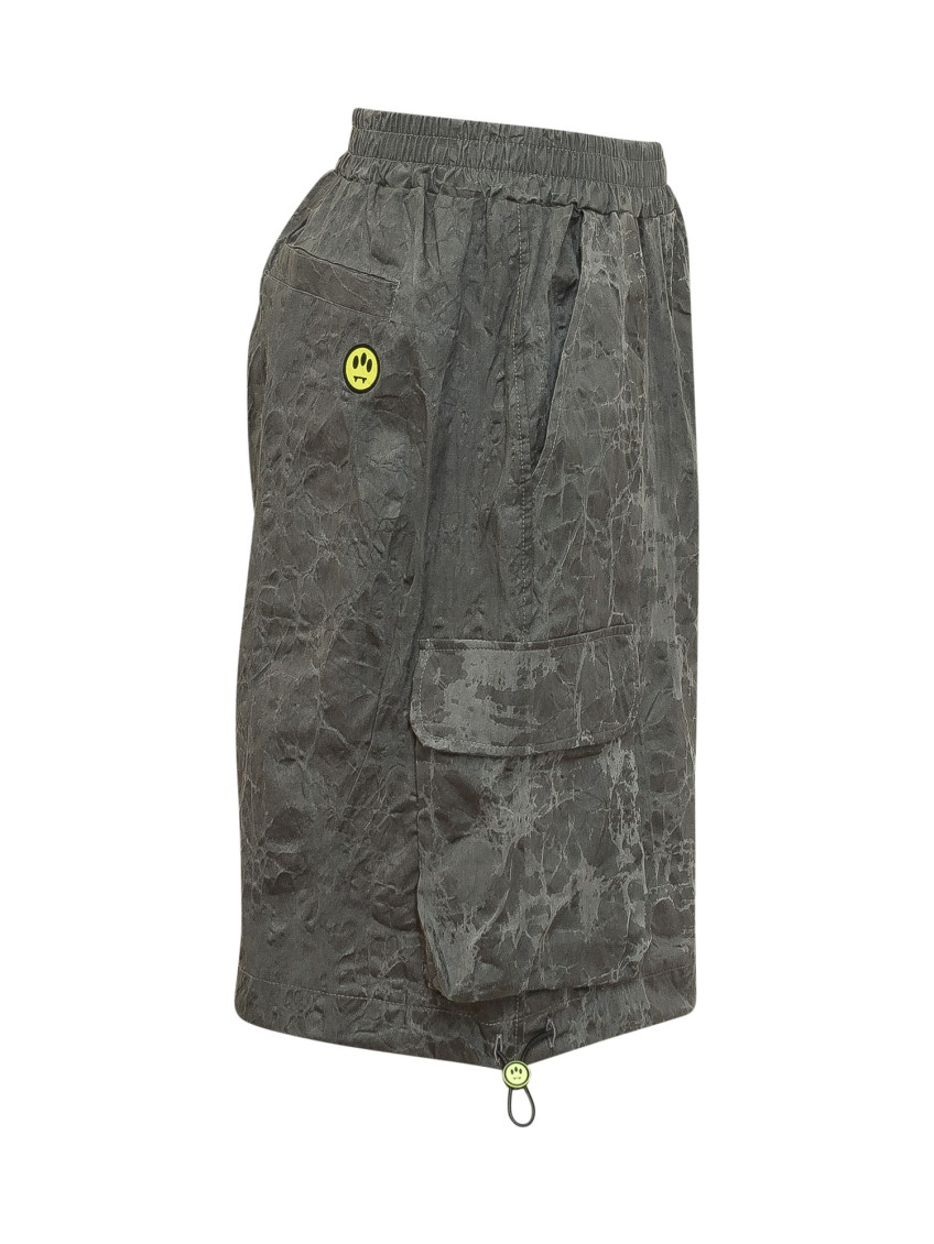 Dark Grey Printed Shorts