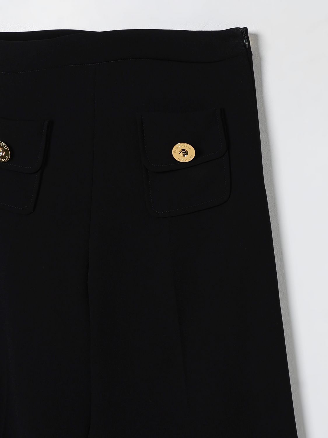Pants ELISABETTA FRANCHI LA MIA BAMBINA Kids color Black