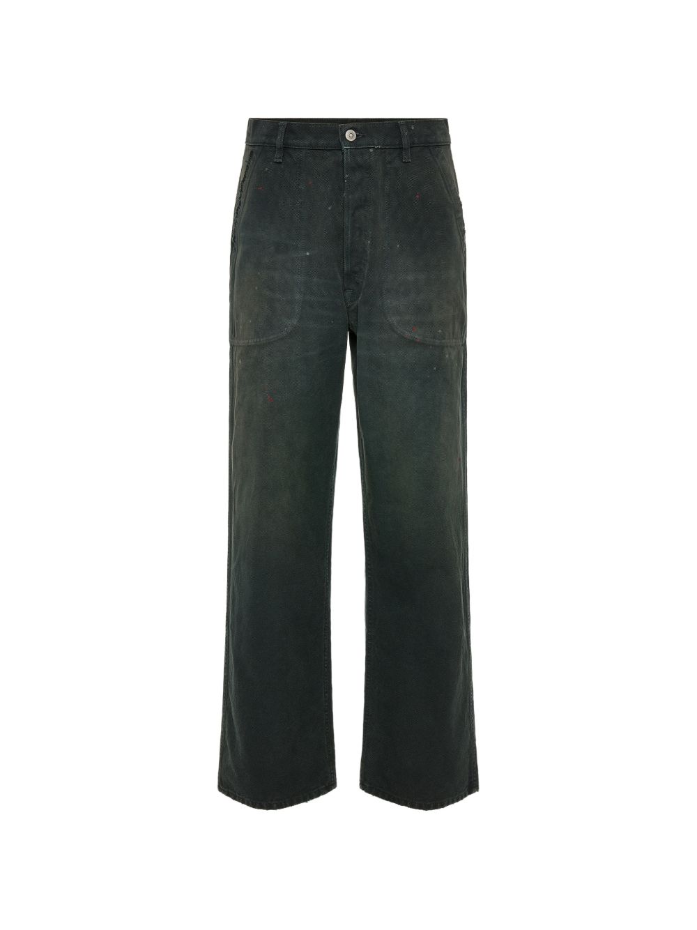 Workwear-Style Denim Jeans — Grey