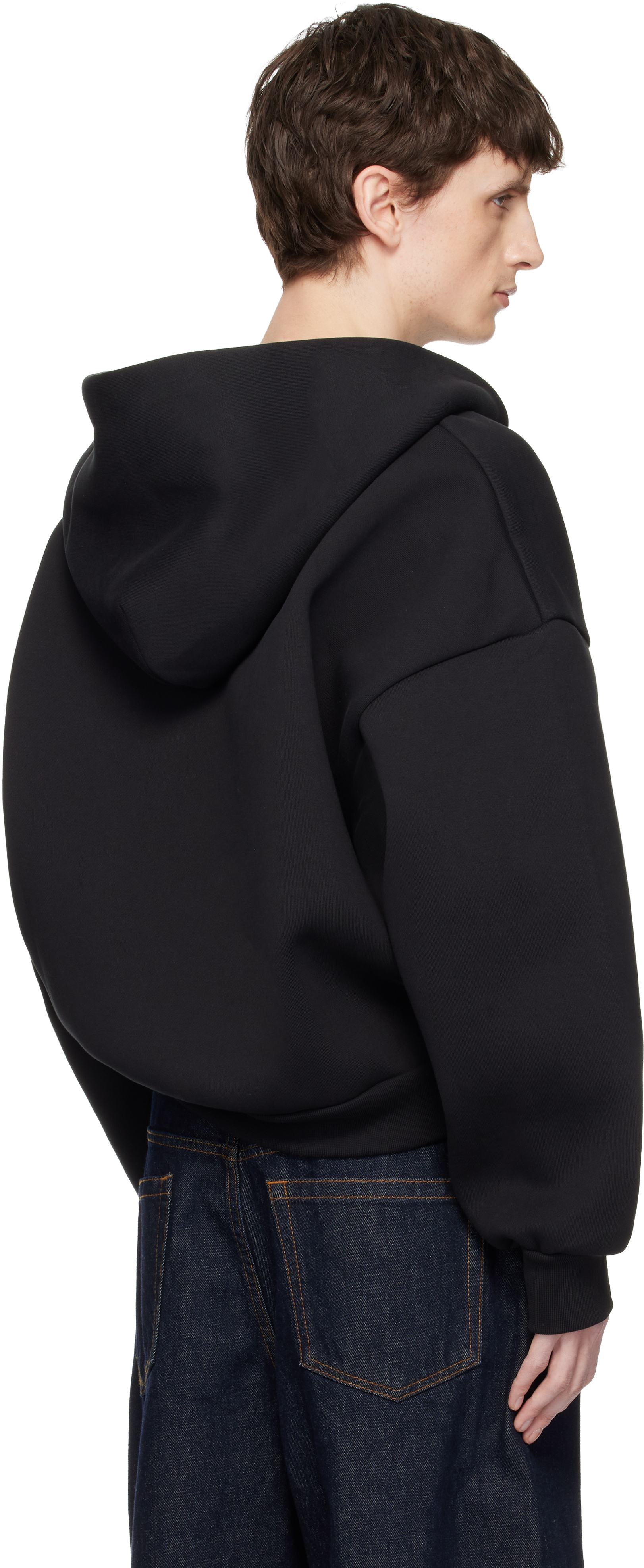 Black V2 Zipped Hoodie
