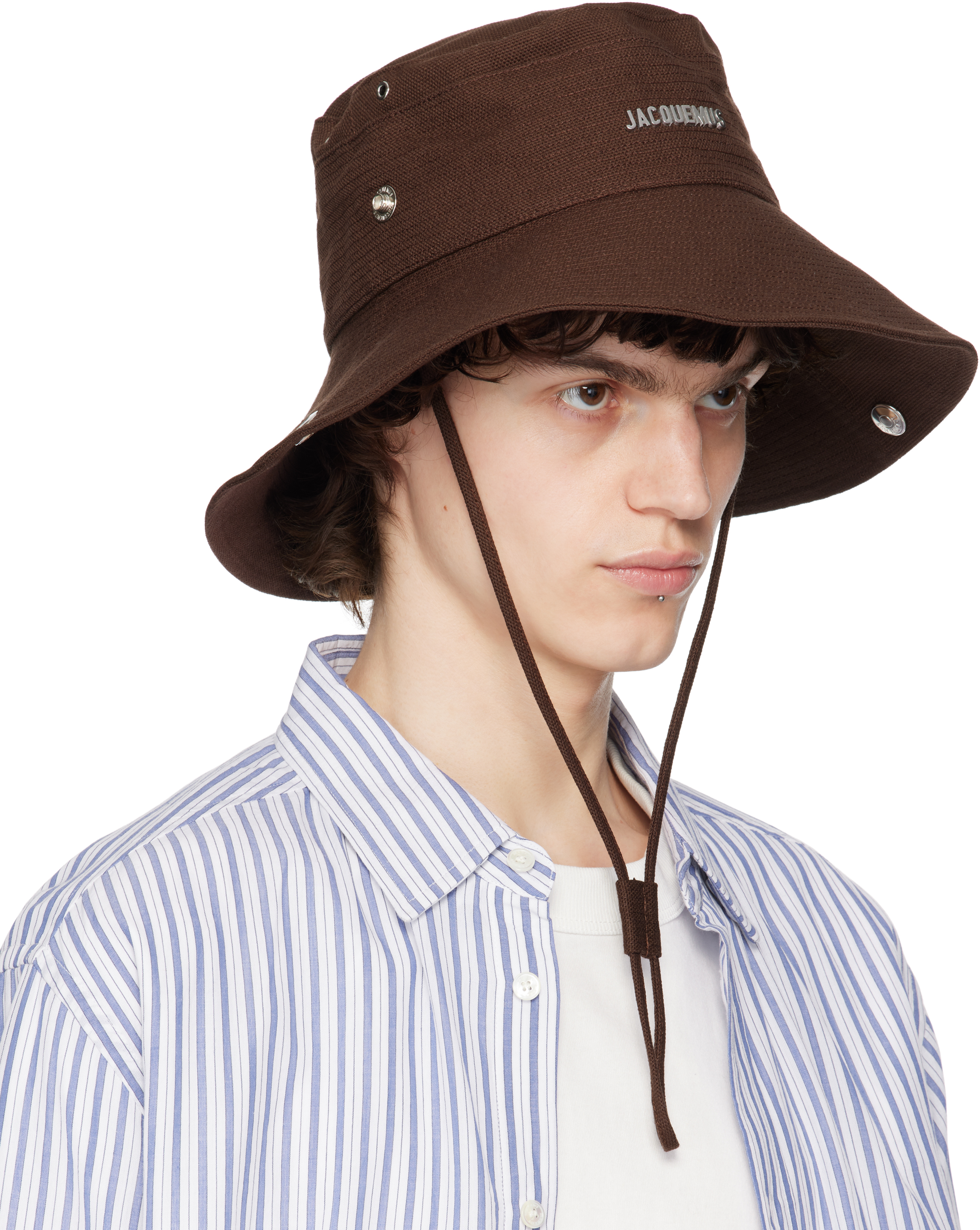 JACQUEMUS Brown 'The de-Nîmes' Bucket Hat