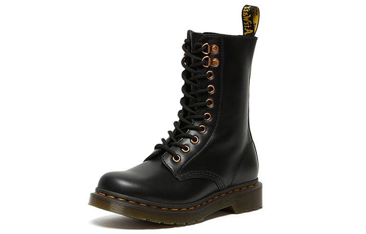 (WMNS) 1490 Rose Gold Hardware High Boots 'Black'