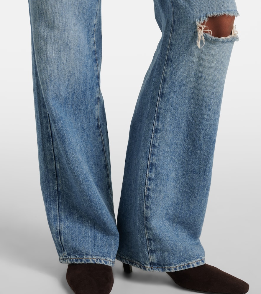 Tess distressed wide-leg jeans