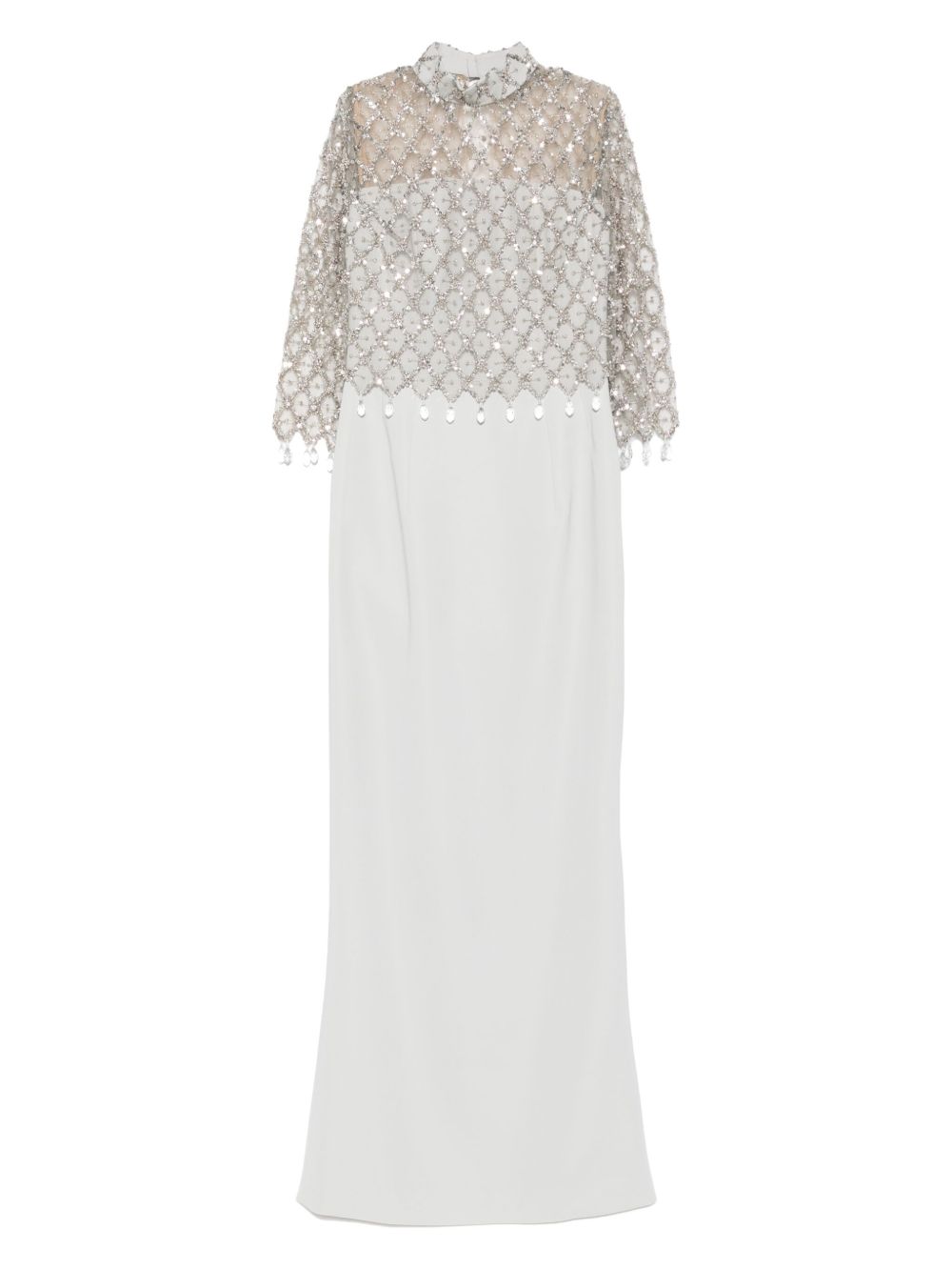 Embellished high-neck dress - Grey
