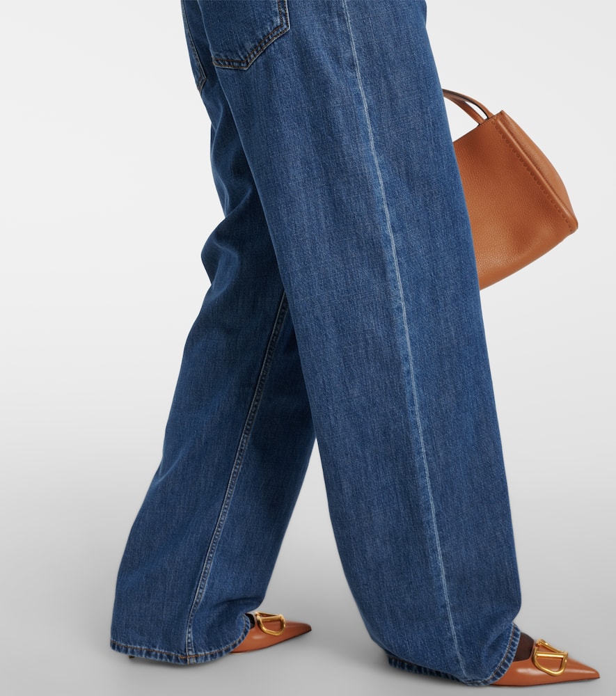 High-rise wide-leg jeans