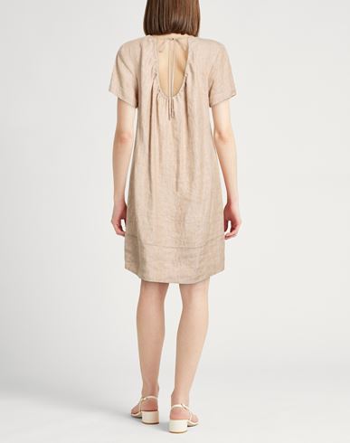 Woman Mini dress Light brown Size 8 Linen