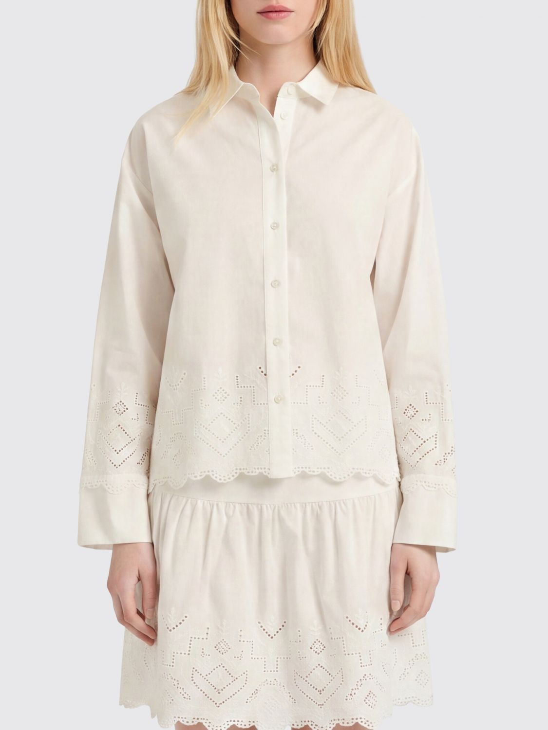 MOMONÌ Shirt Woman color Cream