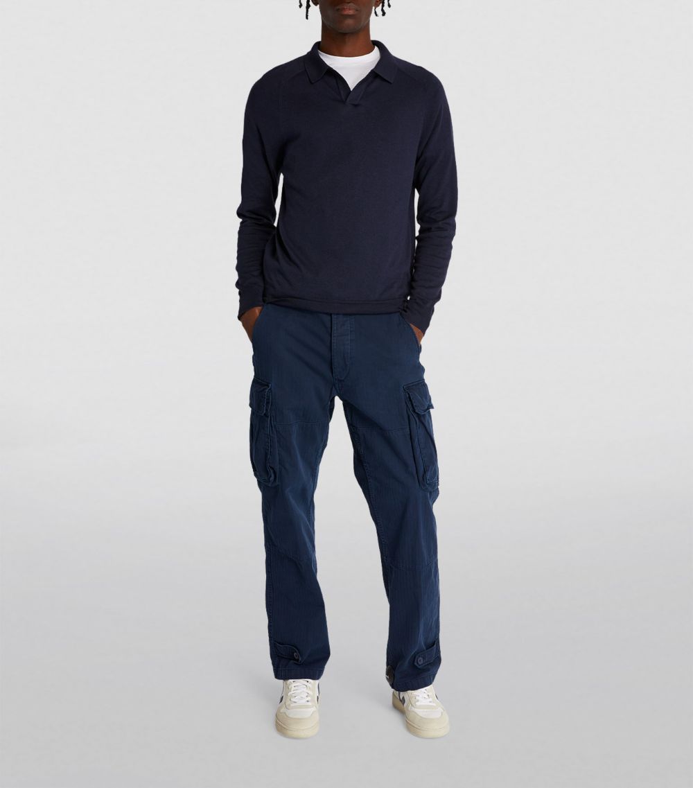 Sea Island Cotton-Cashmere Polo Shirt