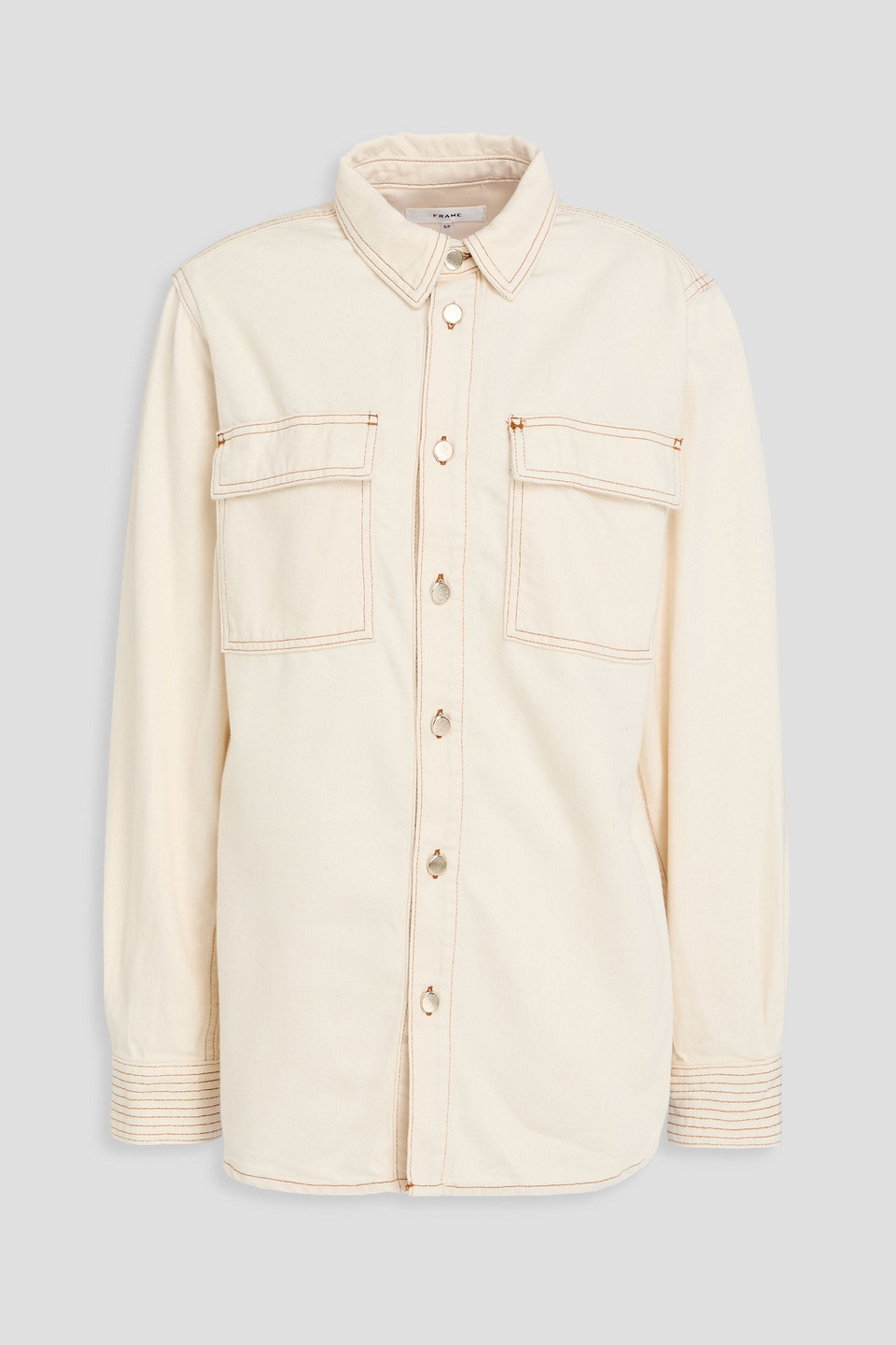 The Trapunto denim shirt - White - XS