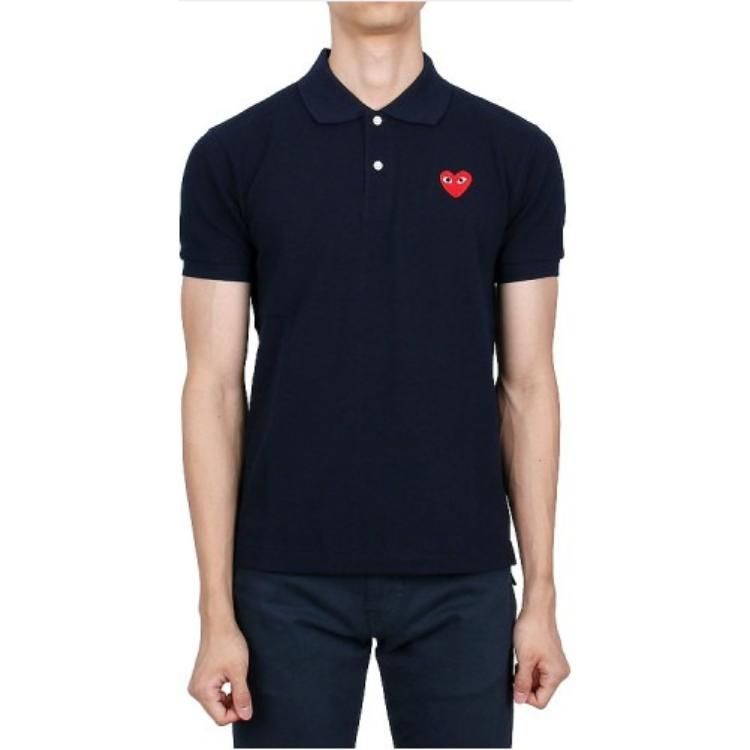 SS25 Red Emblem Polo Shirt 'Navy'
