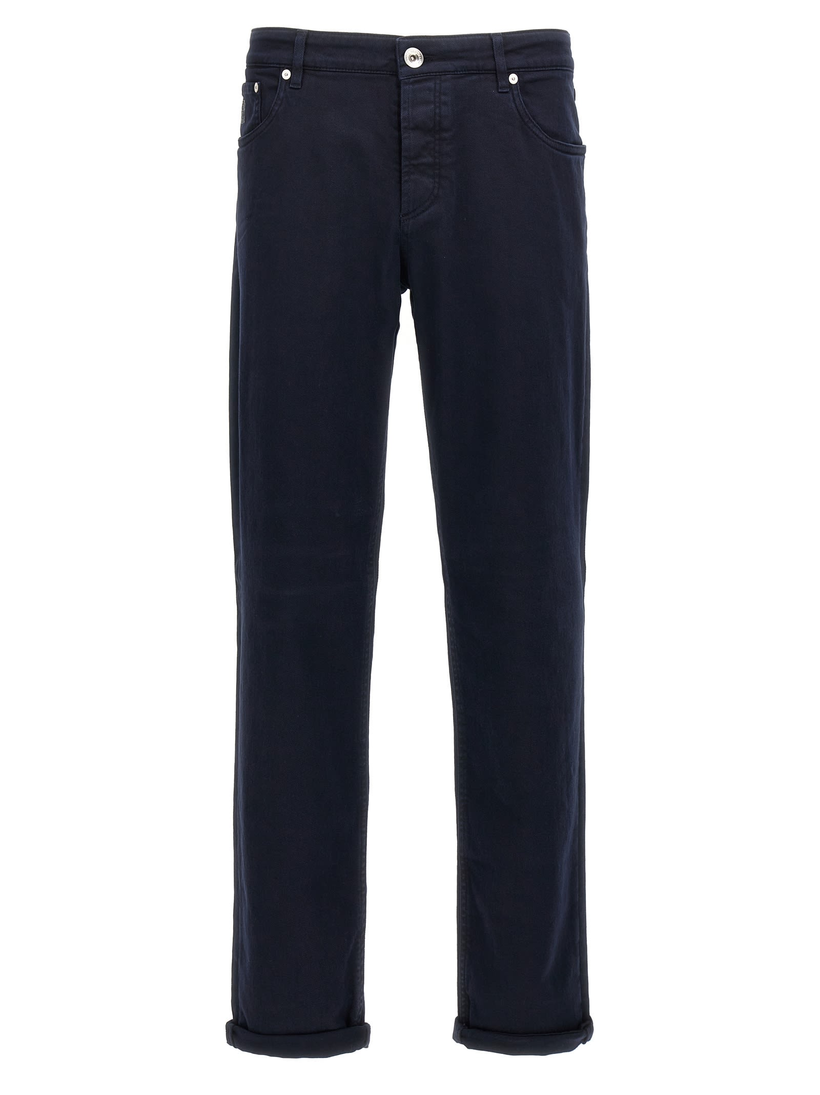 Mid-rise straight-leg jeans - Blue